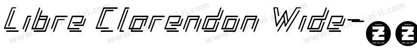 Libre Clarendon Wide字体转换